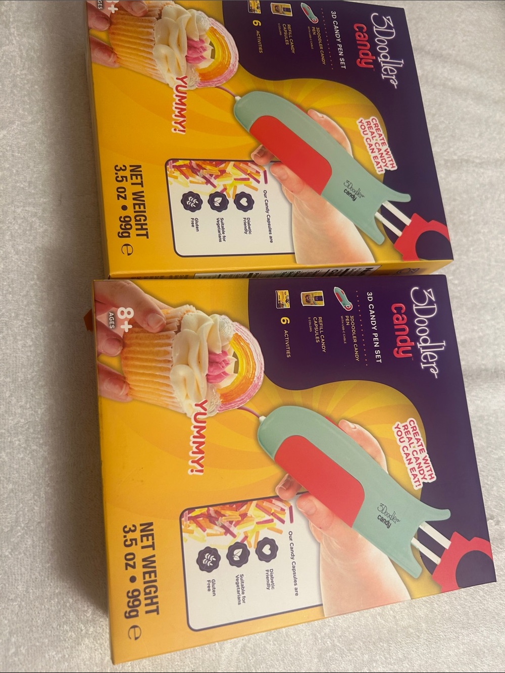 Two - 3Doodler Candy 3D Candy Pen Set in Mint and Coral includes two packages - Picture 6 of 6